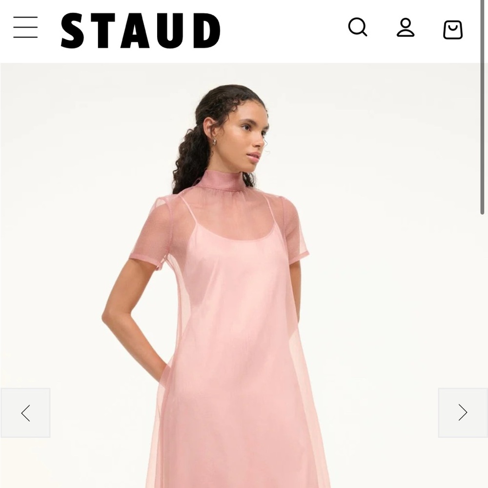 STAUD Calluna Dress - Misty Rose 🥀